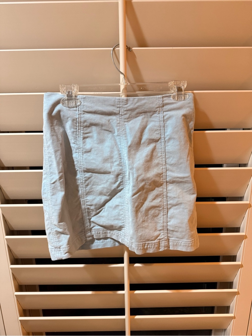 Free People Light Blue Denim Pencil Skirt